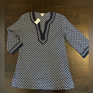 JCrew Tunic Medium Navy